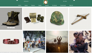 Screenshot of "More Than Self: Living the Vietnam War" Exhibit. Atlanta History Museum Website.